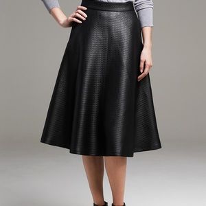 Banana Republic black jacquard a-line skirt sz 10p